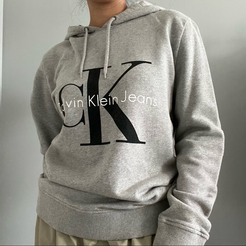calvin klein draw string sweatshirt